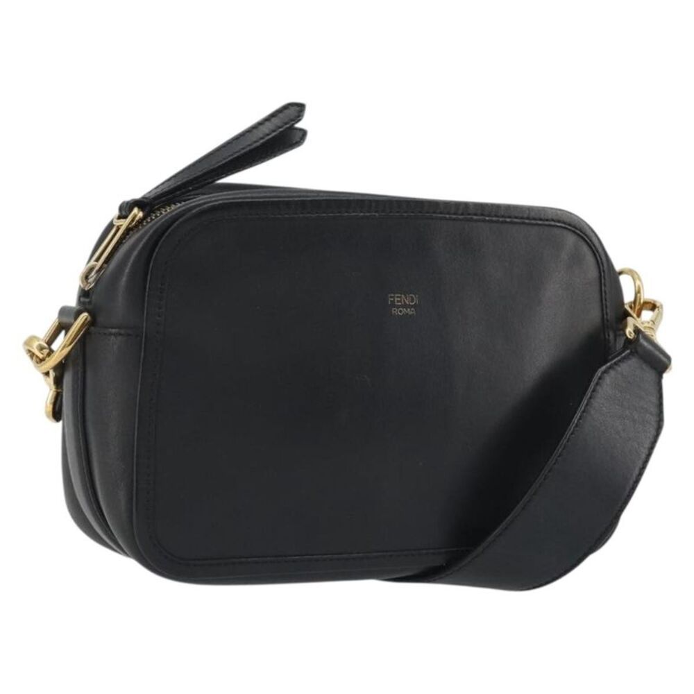 Fendi F Is Fendi Camera Leather Navy Leather Shoulder Bag Bag